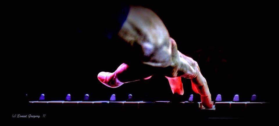 Orchestra playing on stage